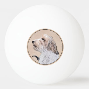 Petit Basset Griffon Vendéen Painting - Dog Art Ping Pong Ball