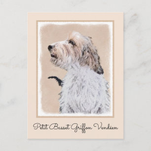 Petit Basset Griffon Vendéen Painting - Dog Art Postcard
