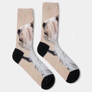 Petit Basset Griffon Vendéen Painting - Dog Art Socks