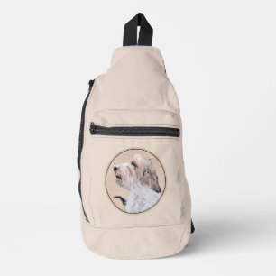 Petit Basset Griffon Vendéen Painting PBGV Dog Art Sling Bag