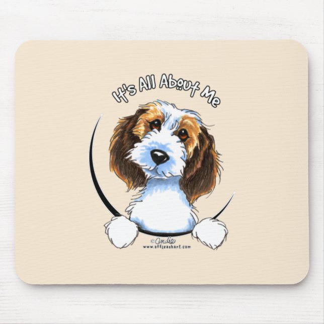 Petit Basset Griffon Vendeen PBGV IAAM Mouse Mat (Front)