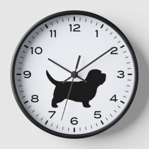 Petit Basset Griffon Vendeen PBGV Silhouette Clock