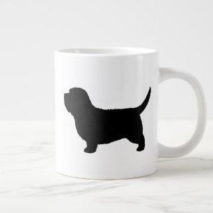Petit Basset Griffon Vendeen Silhouettes PBGV Dog Large Coffee Mug