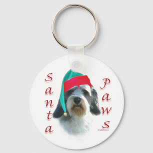 Petit Basset Griffon Venden Santa Paws Key Ring