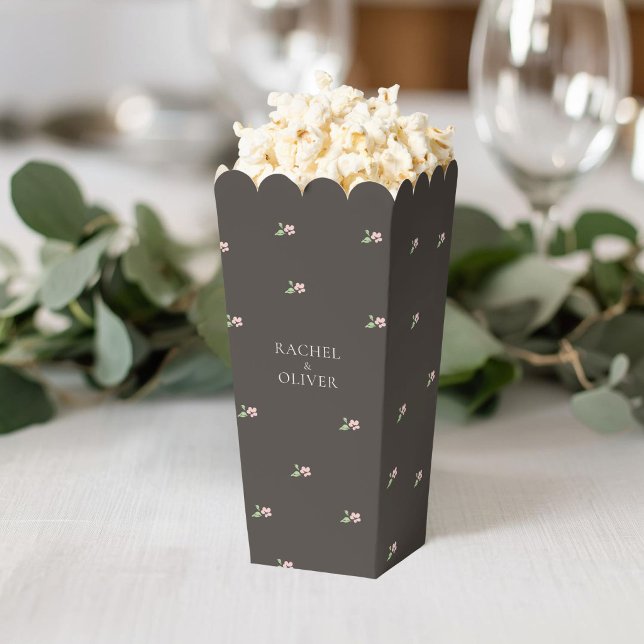 Petit Floral Popcorn Wedding  Favour Box (Creator Uploaded)