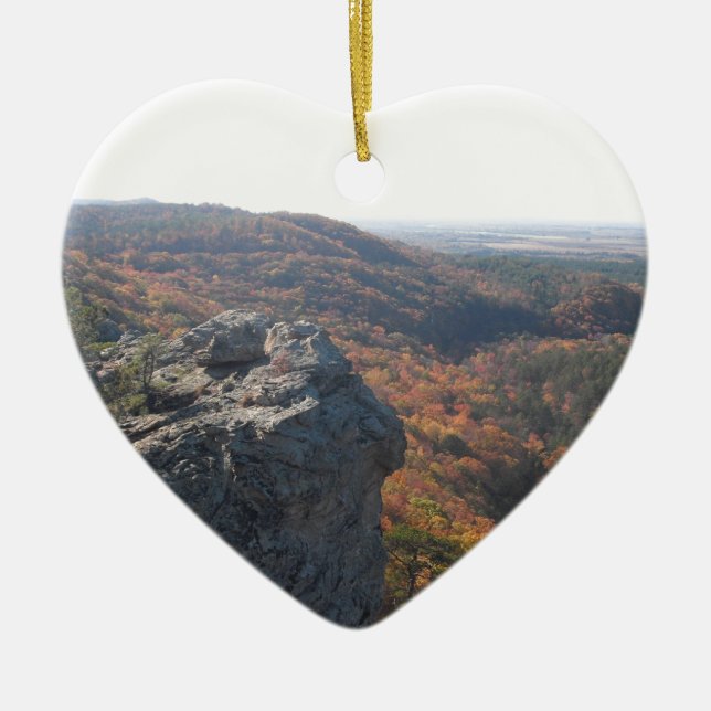 Petit Jean State Park Arkansas Ceramic Tree Decoration (Front)