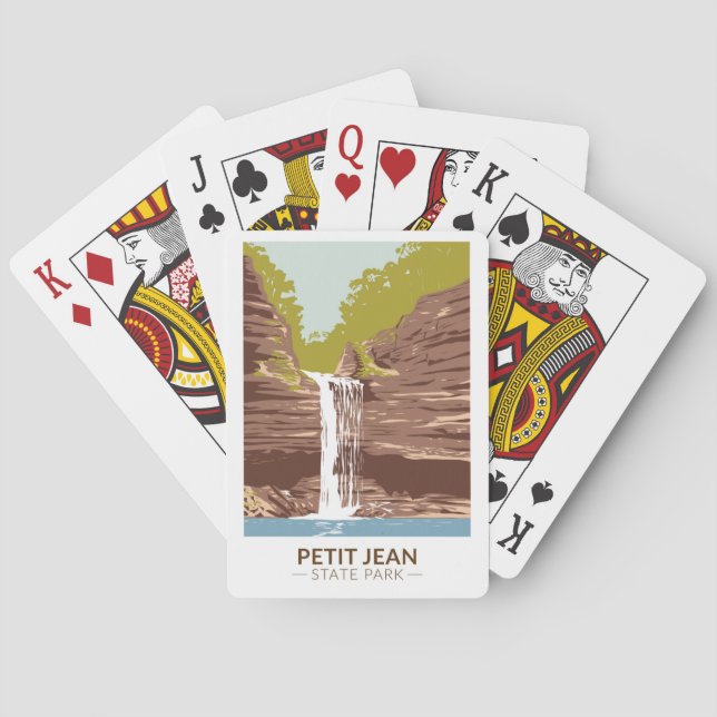 Petit Jean State Park Arkansas Vintage Playing Cards (Back)