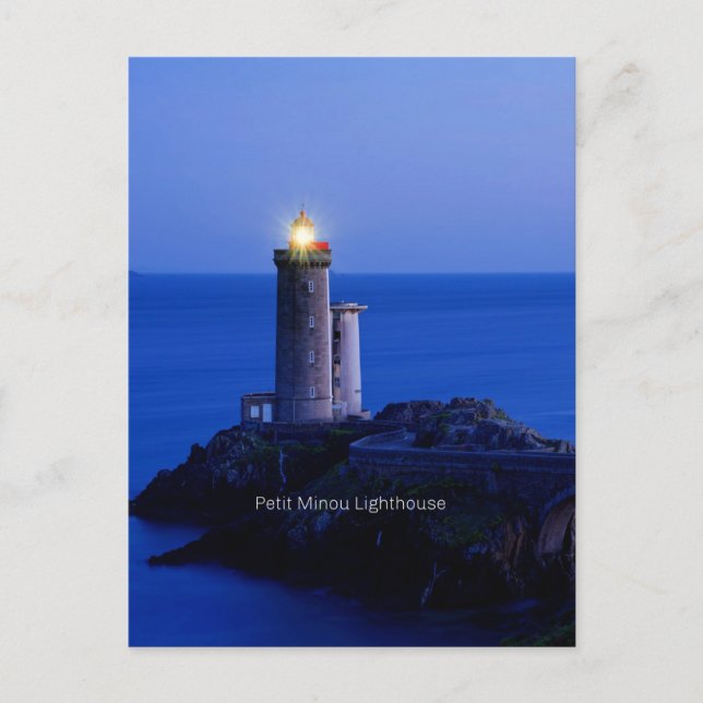 Petit Minou Lighthouse, Plouzane, France, Postcard (Front)