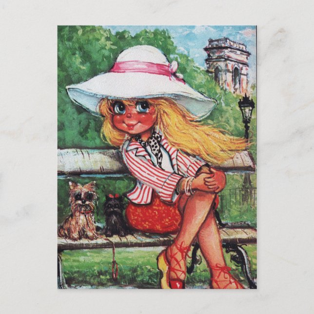 Petit Poulbot chiens Postcard (Front)