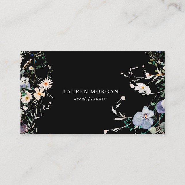 Petit Wildflower Garden Floral Business Card (Front)