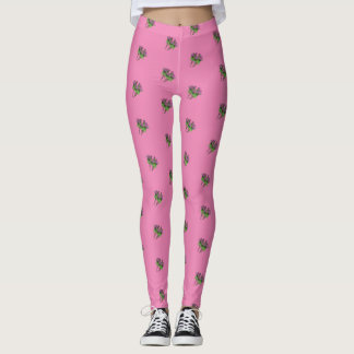 PetitArt | Sweet Deadnettle | Pink Leggings
