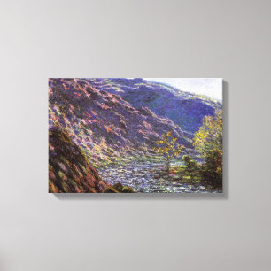 Petite Creuse, Sunlight by Claude Monet Canvas Print