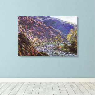 Petite Creuse, Sunlight by Claude Monet Canvas Print