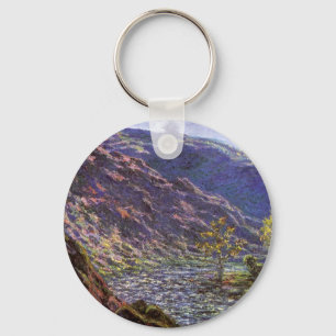 Petite Creuse, Sunlight by Claude Monet Key Ring