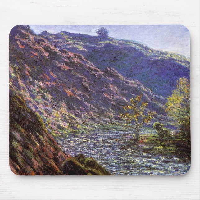 Petite Creuse, Sunlight by Claude Monet Mouse Mat (Front)