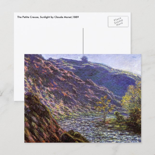 Petite Creuse, Sunlight by Claude Monet Postcard (Front/Back)