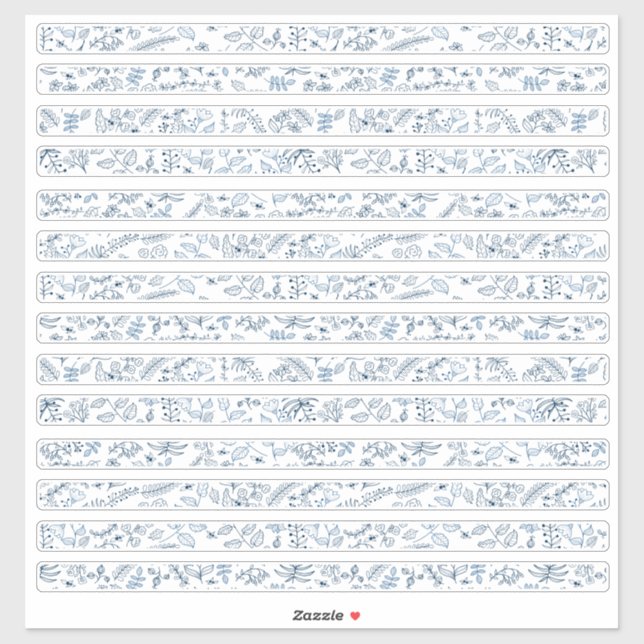 Petite Floral Borders Boho Flowers (Sheet)