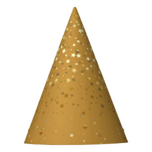 Petite Golden Stars Party Hat-Orche Gold Hat