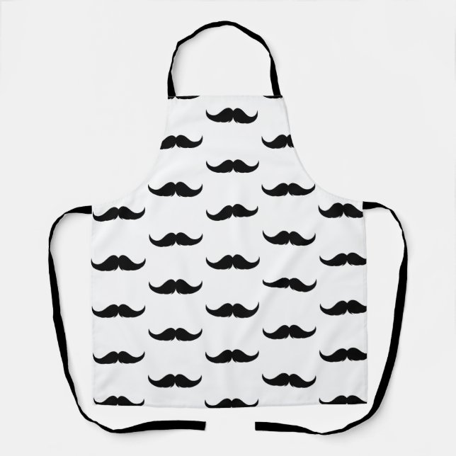 Petite Handlebar Moustache Apron (Front)