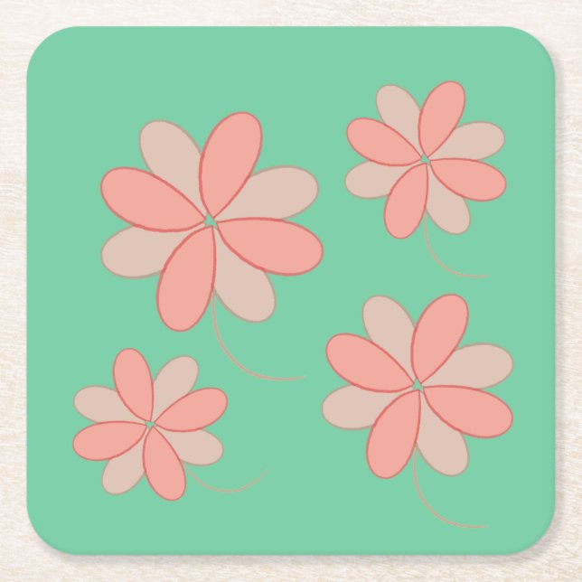 Petite Square Paper Coaster (Front)