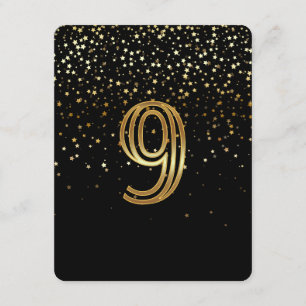 Petite Stars Table Number Card-9 Starry Night