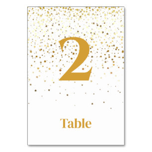 Petite Stars Table Number Card-Starry Night