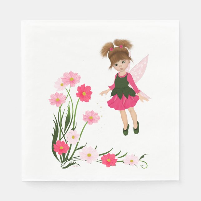 PetitRose "Little Flower Fairy" , Paper Napkins (Front)