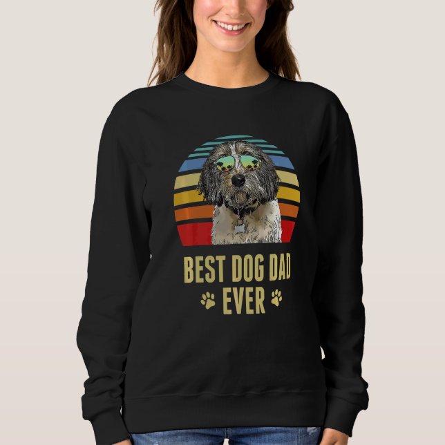 Petits Bassets Griffons Vendeen Best Dog Dad Ever  Sweatshirt (Front)