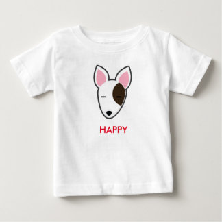 Petory Bull Terrier Happy Kid Baby T-Shirt
