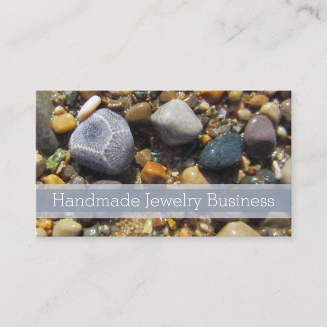 Petoskey Stone Beach Jewellery Business Card (Front)