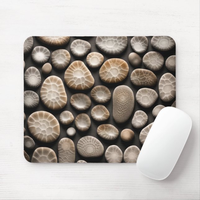 Petoskey Stone Collection Mouse Mat (With Mouse)