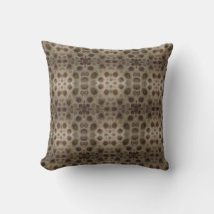 Petoskey Stone, Great Lake State, fossil pattern Cushion