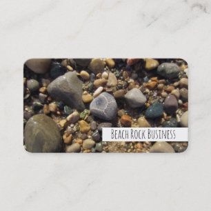 Petoskey Stone, Lake Michigan Colourful Beach Rock Business Card