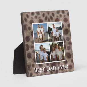 Petoskey Stone Michigan state stone best Dad ever Plaque