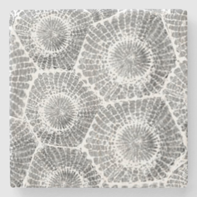 Petoskey Stone Pattern Stone Coaster (Front)