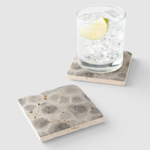 Petoskey Stone Pattern Stone Coaster