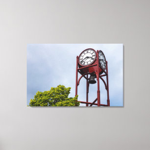 Petosky Tower Clock Canvas Print
