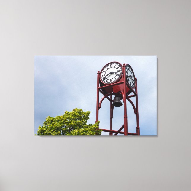 Petosky Tower Clock Canvas Print (Front)