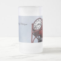 Petosky Tower Clock Frosted Mug