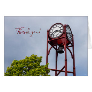 Petosky Tower Clock Thank You Card