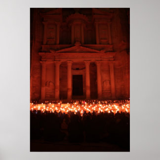 Petra by Night Poster