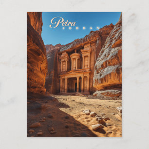 Petra, Jordan: Iconic Red Rock Temple Postcard