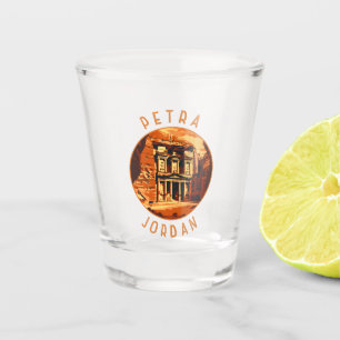 Petra Jordan Retro Distressed Circle Shot Glass