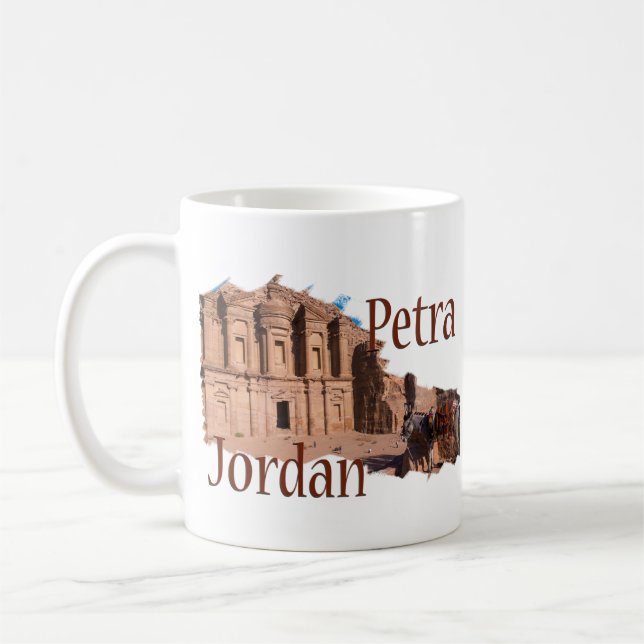 Petra, Jordan: The Monastery Coffee Mug (Left)