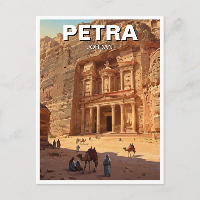Petra Jordan Travel Postcard (Front)