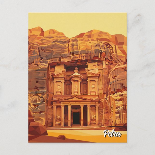 Petra Jordan Travel Postcard (Front)