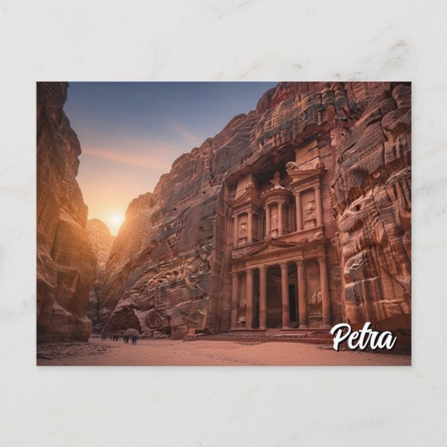 Petra Jordan Travel Postcard (Front)