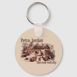 Petra: Rose Red City Key Ring