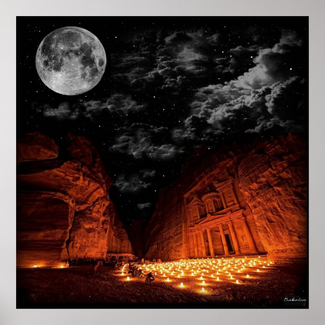 Petra Super Moon Poster (Front)