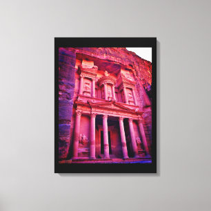 Petra Treasury Building  Canvas Print